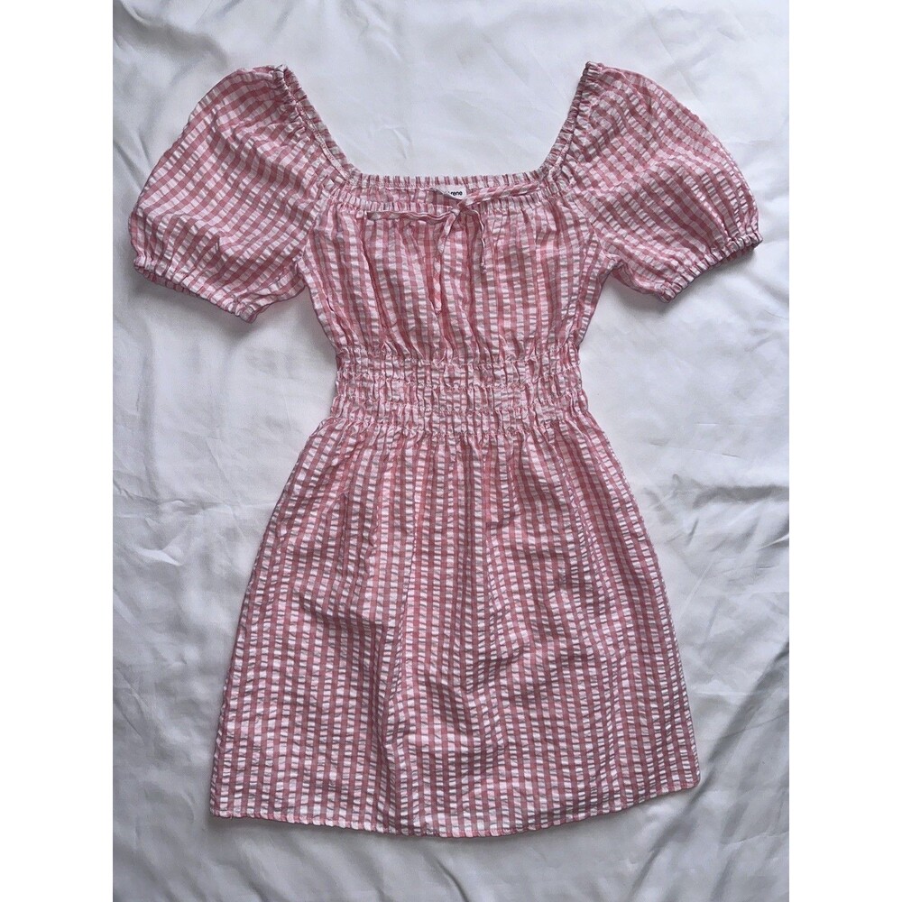 CHLOE + RENE Dress Women Medium White & Pink
